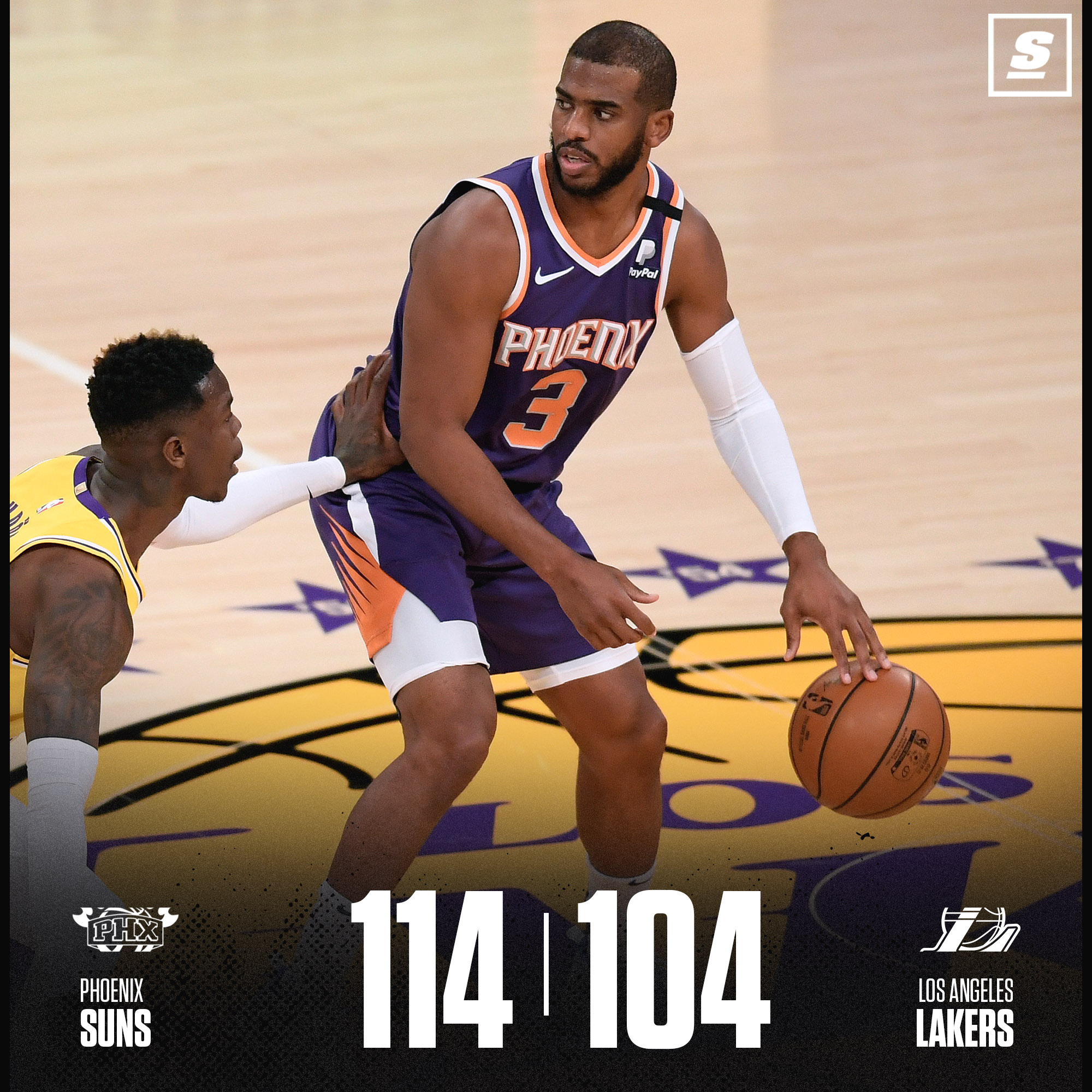 湖人险胜山东队,保罗带队取胜 湖人险胜山东队,保罗带队取胜